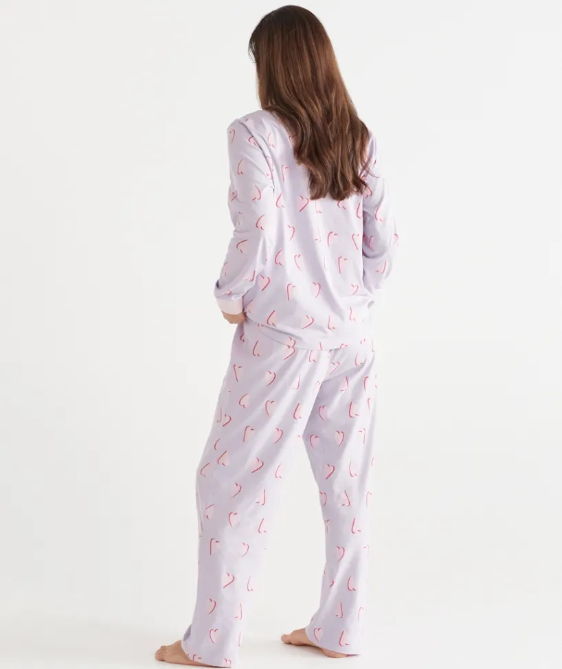 Sussan Pyjama Sets|Bcna>BCNA Heart Print Pyjama Set
