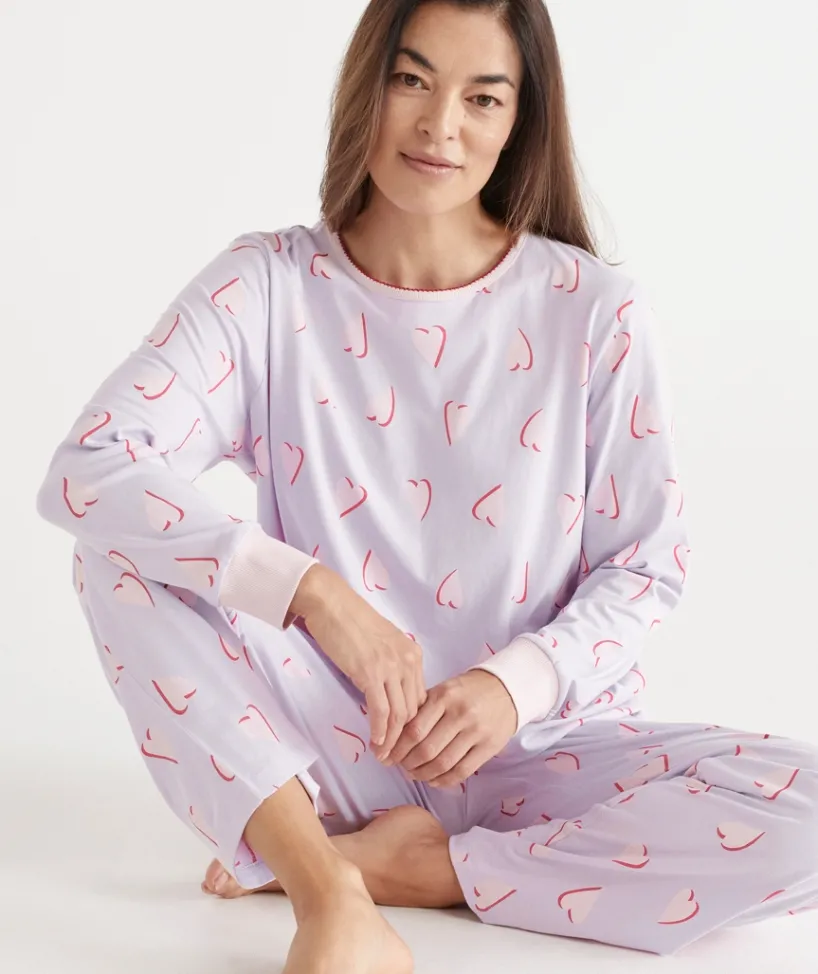 Sussan Pyjama Sets|Bcna>BCNA Heart Print Pyjama Set