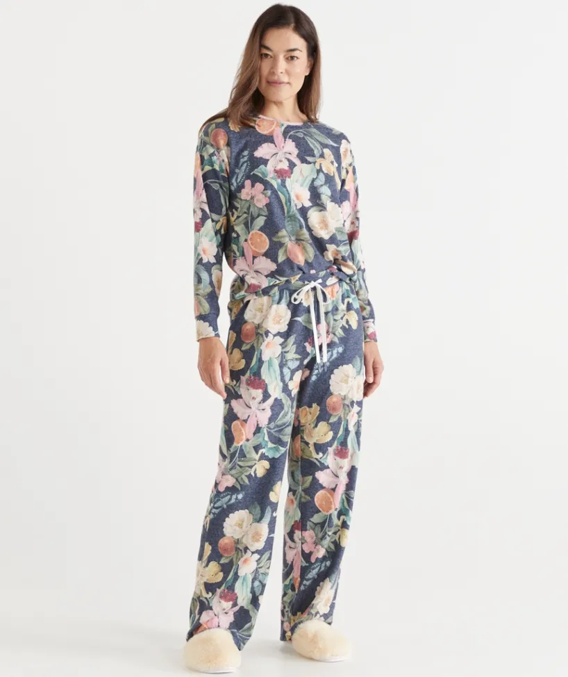 Sussan Pyjama Bottoms>Brushed Fruity Floral Pyjama Pant