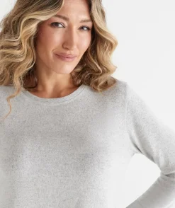 Women Sussan Women's Pyjama Tops|Everyday Icons>Brushed Long Sleeve Pyjama Top
