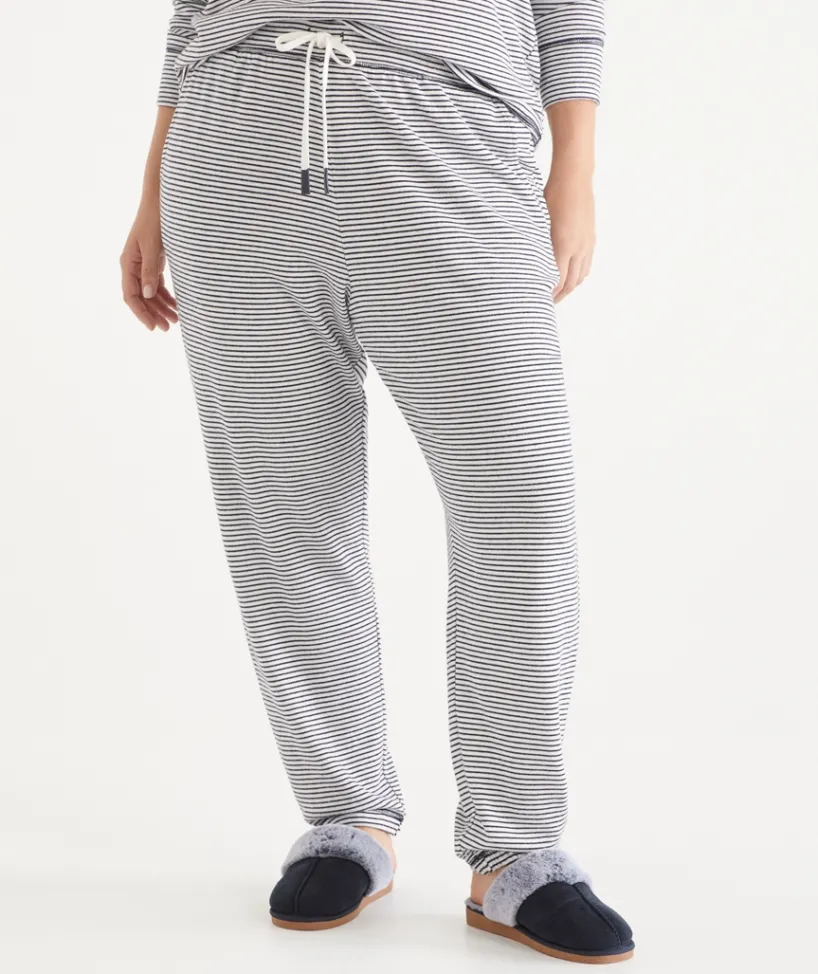 Sussan Pyjama Bottoms|Everyday Icons>Brushed Stripe Tapered Pyjama Pant -