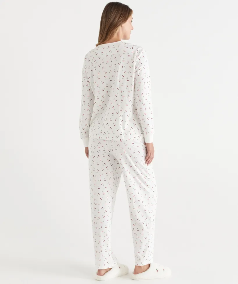 Sussan Pyjama Sets>Cherry Print Novelty Pyjama Set