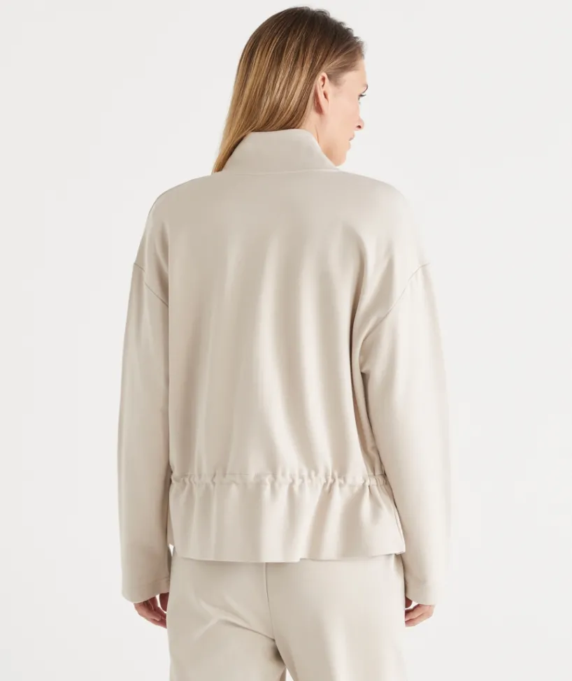 Sussan Tops|Jackets & Coats>Cinch-Waist Full-Zip Jacket