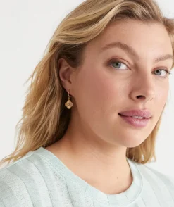 Sussan Jewellery>Clover Drop Huggie Earring -