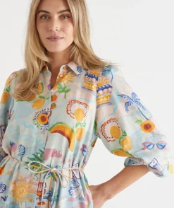 Sussan Dresses|Matching Sets>Costa Del Sol Midi Shirt Dress