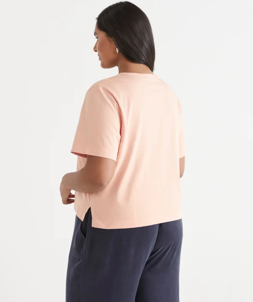 Sussan Tops|T-Shirts>Crop Tee -