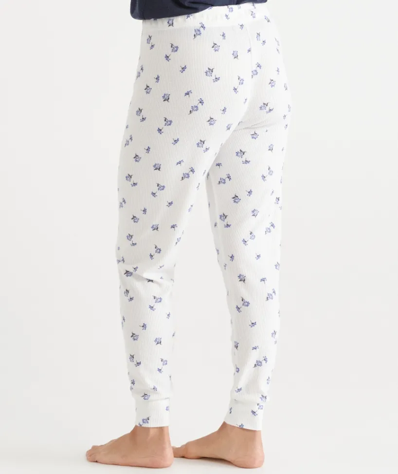 Sussan Pyjama Bottoms>Daisy Print Waffle Jogger