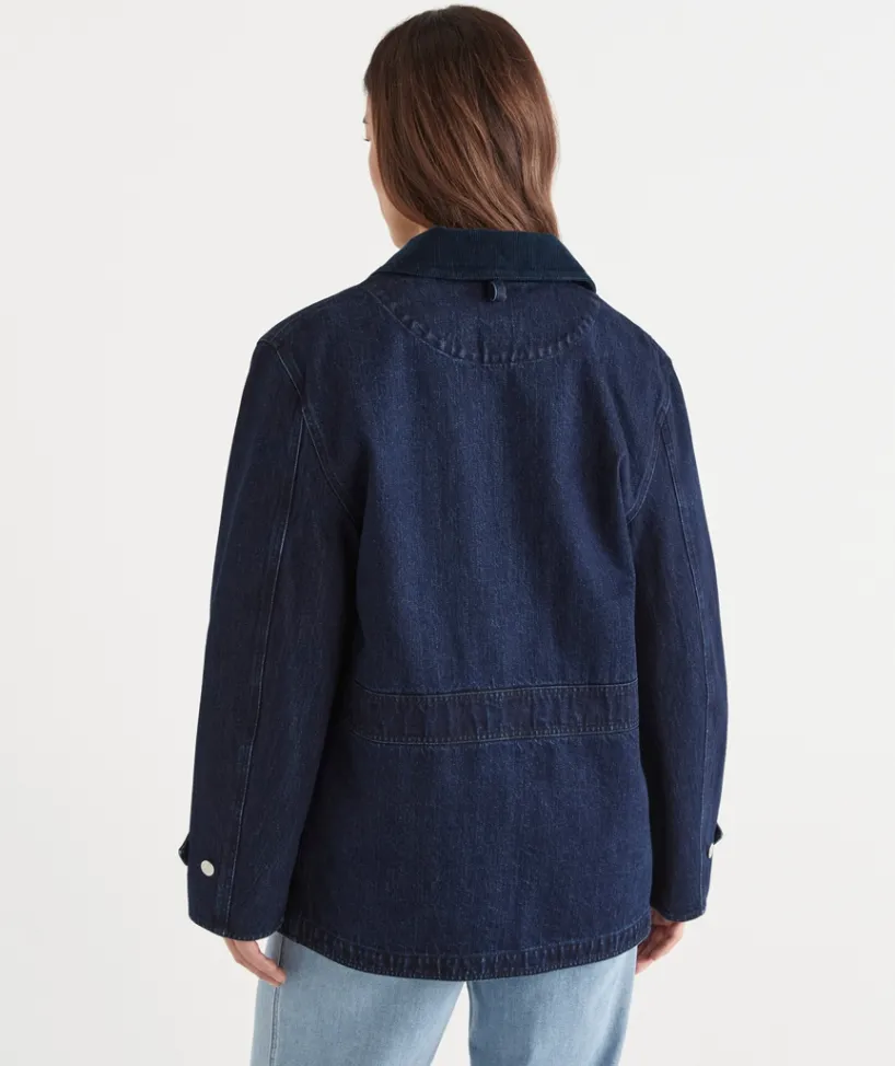 Sussan Jackets & Coats|Shackets>Denim Barn Jacket
