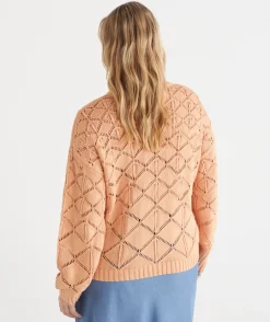 Sussan Tops|Knit Jumpers>Diamond Knit Jumper -