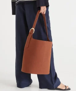 Sussan Bags>Faux Suede Bucket Bag -