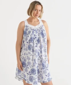 Sussan Nighties>Floral Toile Sleeveless Nightie