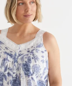 Sussan Nighties>Floral Toile Sleeveless Nightie
