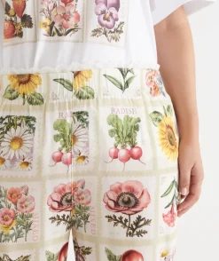 Sussan Pyjama Bottoms>Garden Stamp Print Pyjama Pant