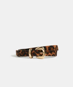 Sussan Belts>Gold Buckel Animal Leather Belt