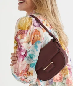 Sussan Bags>Gold Buckle Crossbody Bag -