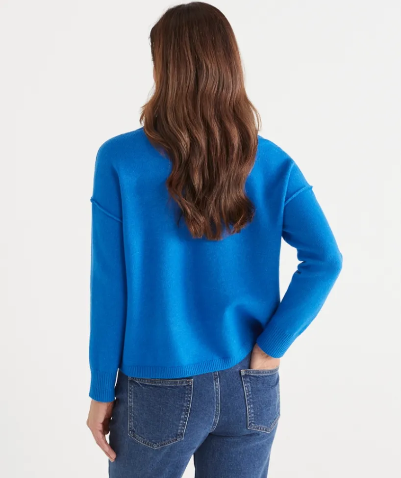 Sussan Tops|Knitwear>Knit Rugby Polo Jumper -