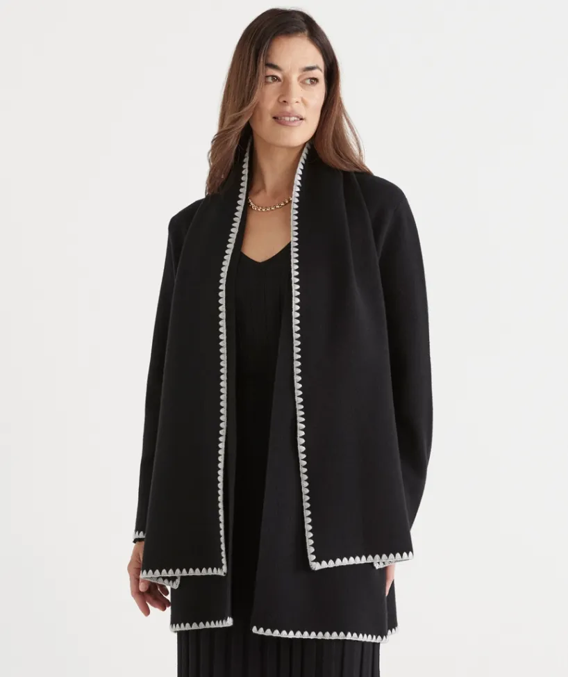 Sussan Jackets & Coats|Knitwear>Knit Scarf Coatigan