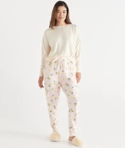 Sussan Pyjama Bottoms>Lemon Print Novelty Pyjama Pant