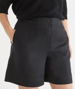 Sussan Shorts>Linen Tailored Short