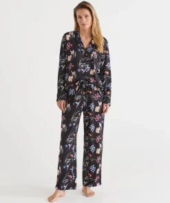 Sussan Pyjama Sets>Long Sleeve Winter Bloom Floral Pyjama Set -