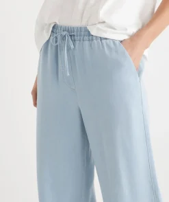 Sussan Pants|Matching Sets>Lyocell Drawstring Wide Leg Pant -