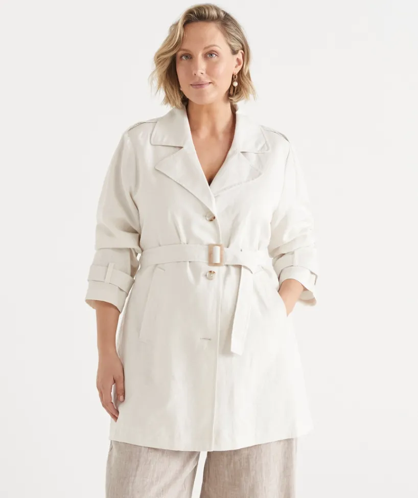 Sussan Jackets & Coats|Coats>Mid Length Trench Coat