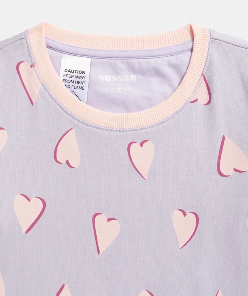 Sussan Pyjama Sets|Bcna>Mini Me BCNA Heart Print Pyjama Set