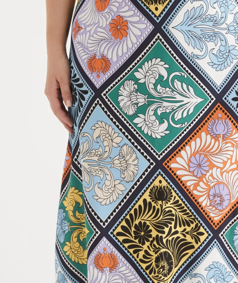 Sussan Matching Sets|Skirts>Mosaic Print Midi Skirt