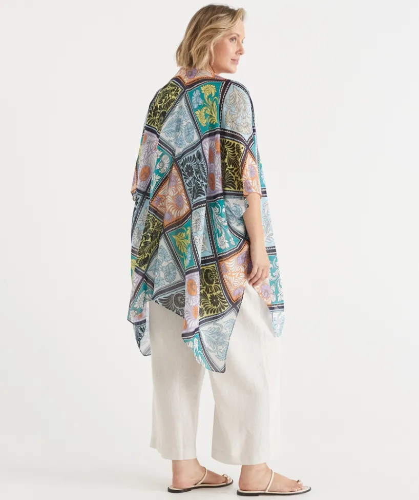 Sussan Wraps & Ponchos>Mosaic Print Serape