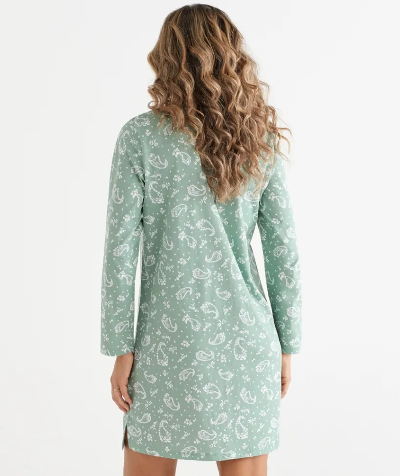 Sussan Nighties|Everyday Icons>Paisley Long Sleeve Nightie