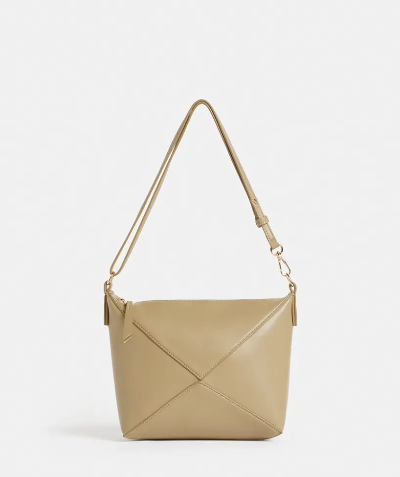 Sussan Bags>Panelled Shoulder Bag