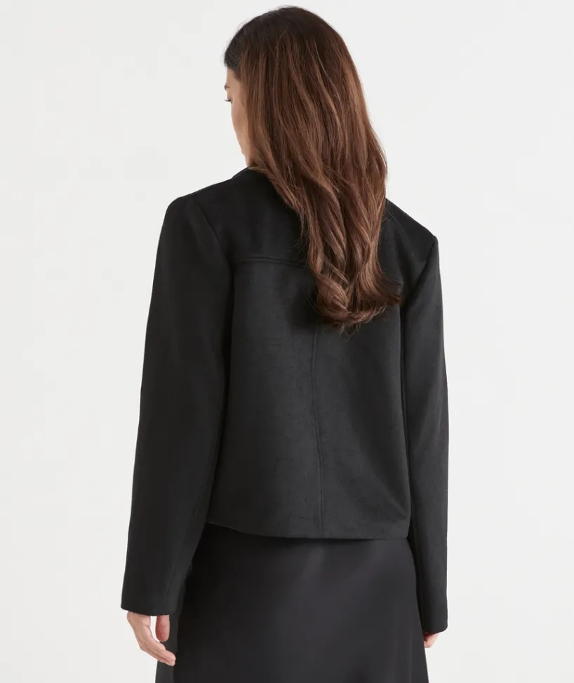 Sussan Jackets & Coats|Jackets>Pocket Detail Zip Front Jacket