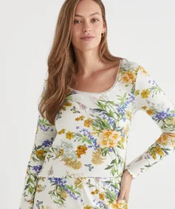 Sussan Pyjama Sets>Pointelle Floral Field Pyjama Set