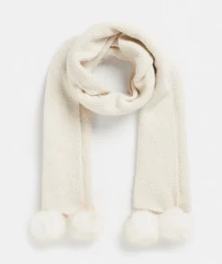 Sussan Knit Accessories|Scarves>Pom Pom Knit Scarf