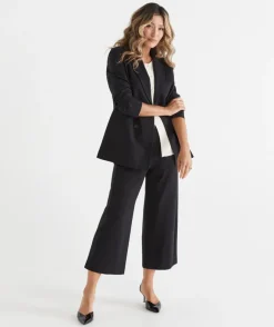 Sussan Pants|Everyday Icons>Ponte Pinstitch Culotte Pant -
