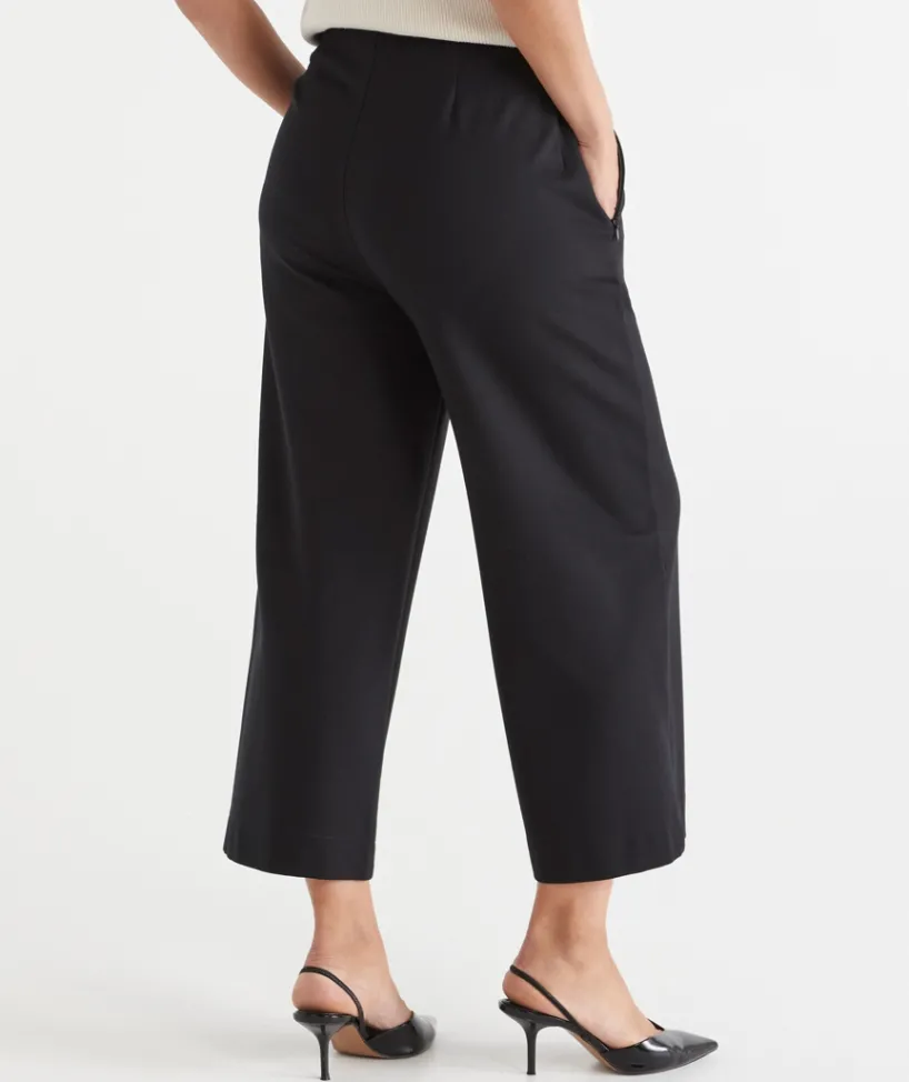 Sussan Pants|Everyday Icons>Ponte Pinstitch Culotte Pant -
