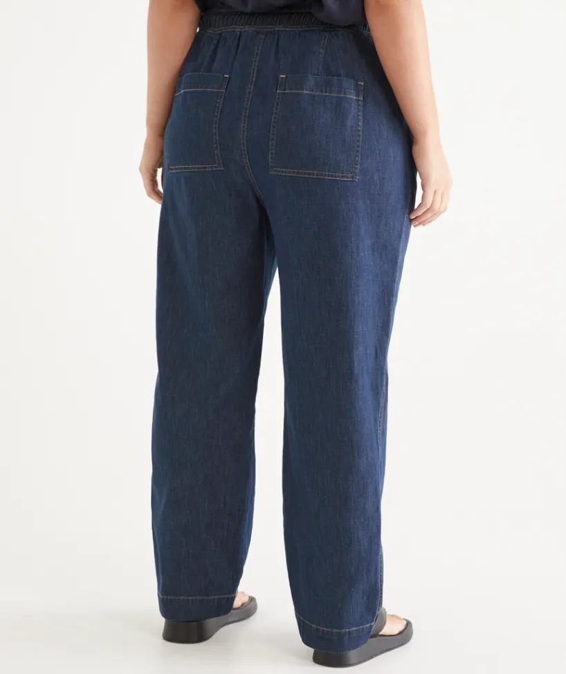 Sussan Pants|Denim>Relaxed Denim Pant