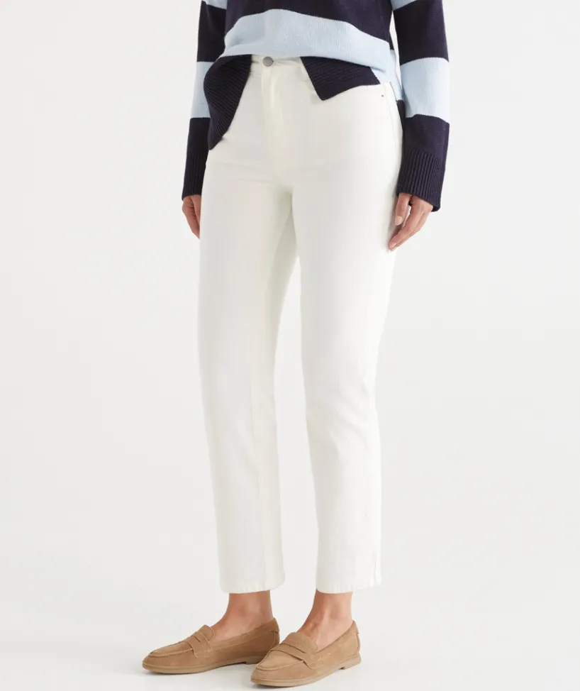 Sussan Pants|Denim>Relaxed Jean - White