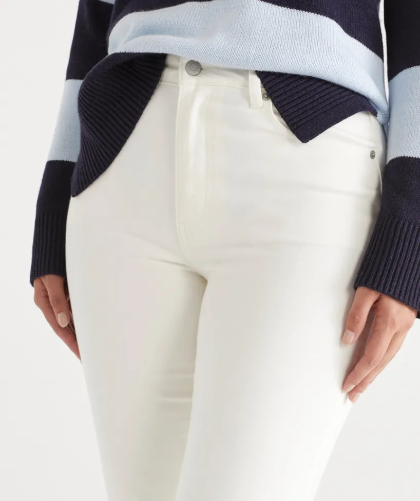 Sussan Pants|Denim>Relaxed Jean - White