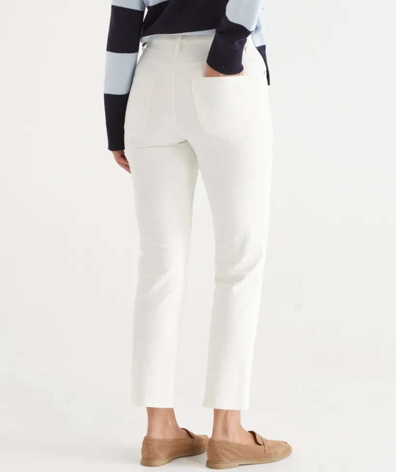 Sussan Pants|Denim>Relaxed Jean - White