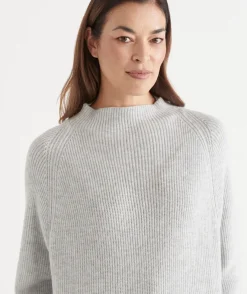 Sussan Tops|Knitwear>Ribbed Batwing Jumper