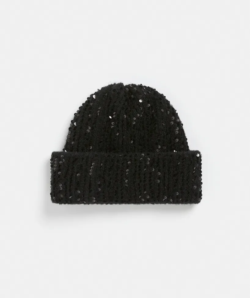 Sussan Knit Accessories|Hats>Sequin Knit Beanie -