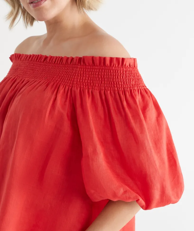 Sussan Tops>Short Sleeve Off The Shoulder Top