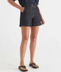 Sussan Denim|Shorts>Slant Pocket Denim Short -