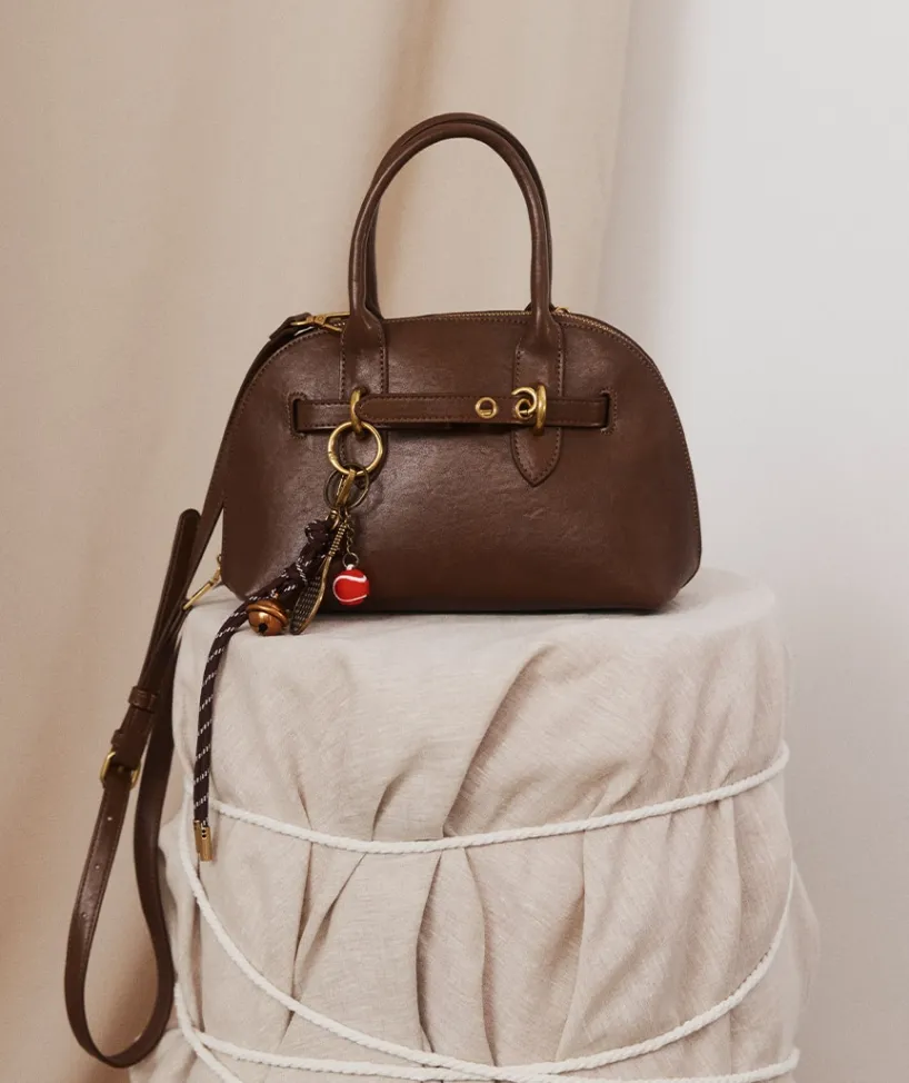 Sussan Bags>Snap-Hook Strap Cross Body Bag - Brown