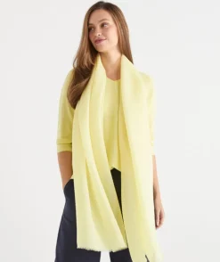 Sussan Scarves>Soft Plisse Scarf - Yellow
