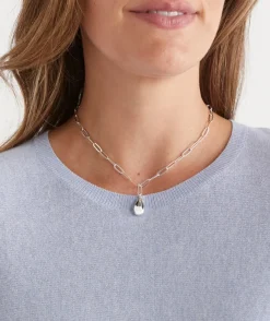 Sussan Jewellery>Sterling Oval Pendant Necklace