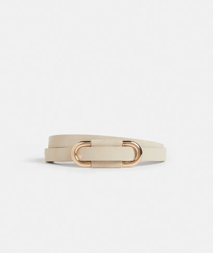 Sussan Belts>Suede Long Buckle Belt