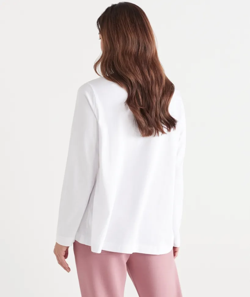 Sussan Tops|T-Shirts>Swing Long Sleeve Top -