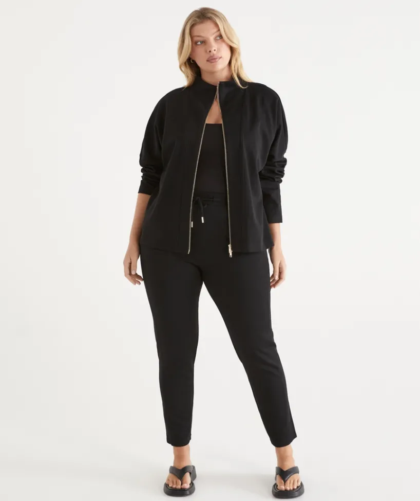 Sussan Pants|Loungewear>Textured Tapered Leg Jogger